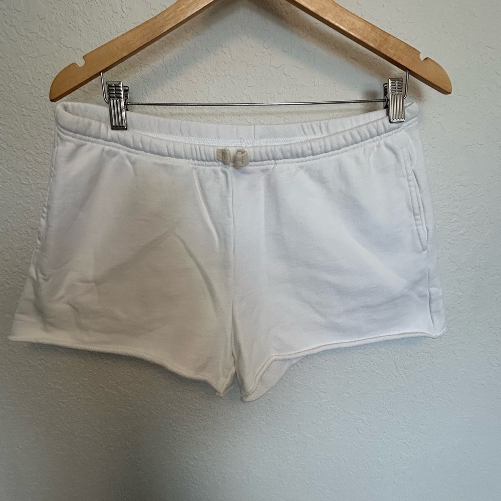 J Crew Women's White Drawstring Shorts